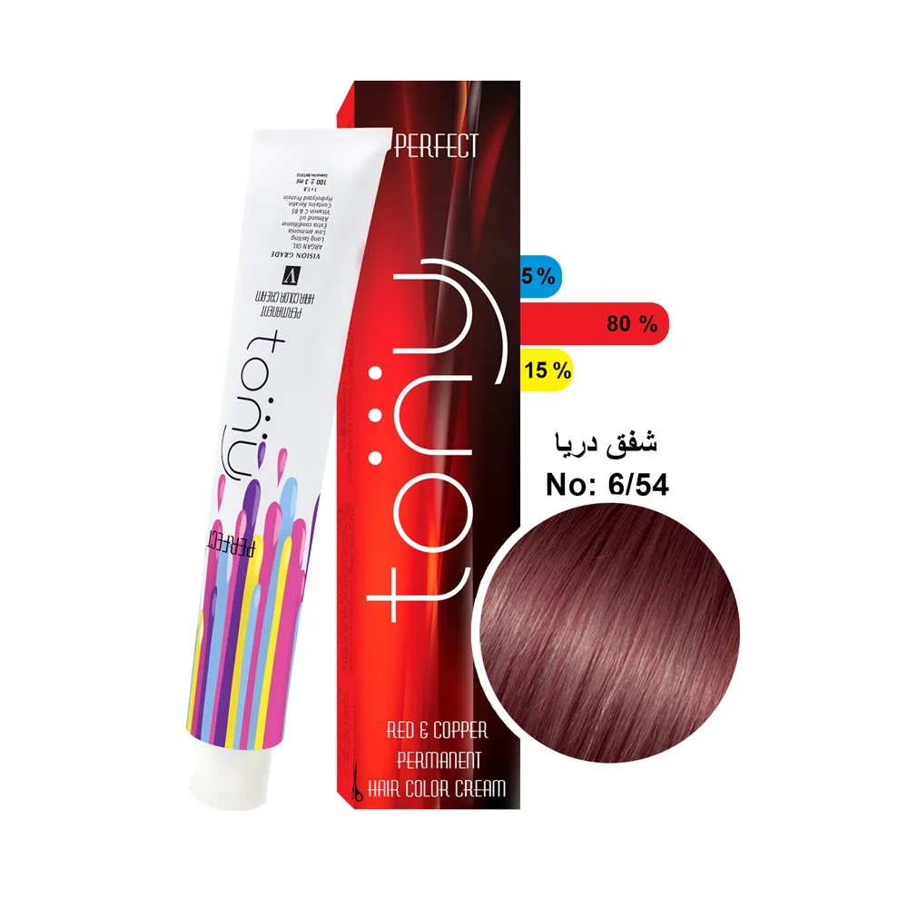 رنگ مو تونی شفق دریا 6.54