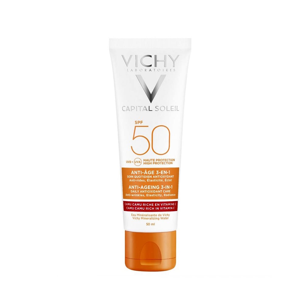 ضد آفتاب ضد پیری 3 در 1 ویشی SPF50 VICHY