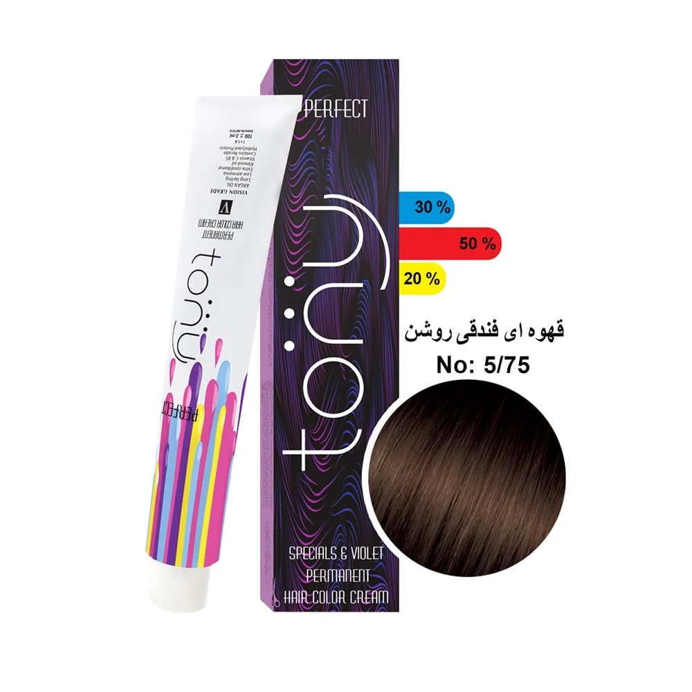 رنگ مو تونی سری فندقی