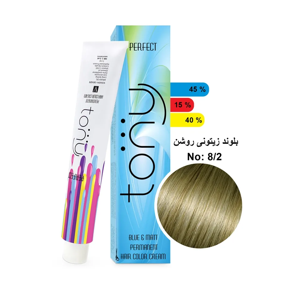 رنگ مو تونی سری زیتونی