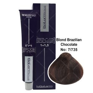 رنگ مو سالرم مدل بلوند شکلاتی برزیلی شماره 7,735