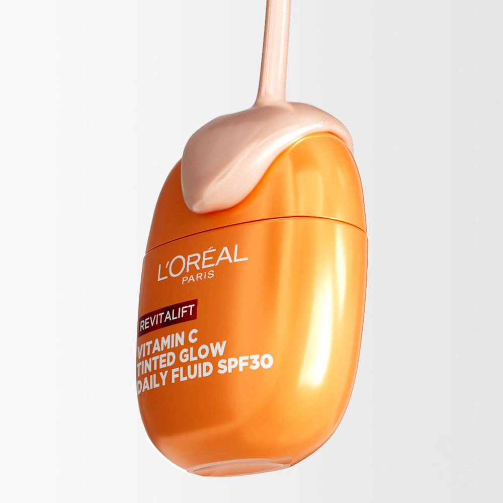 فلوئید ضدآفتاب رنگی ویتامین سی لورآل SPF30 - Image 2