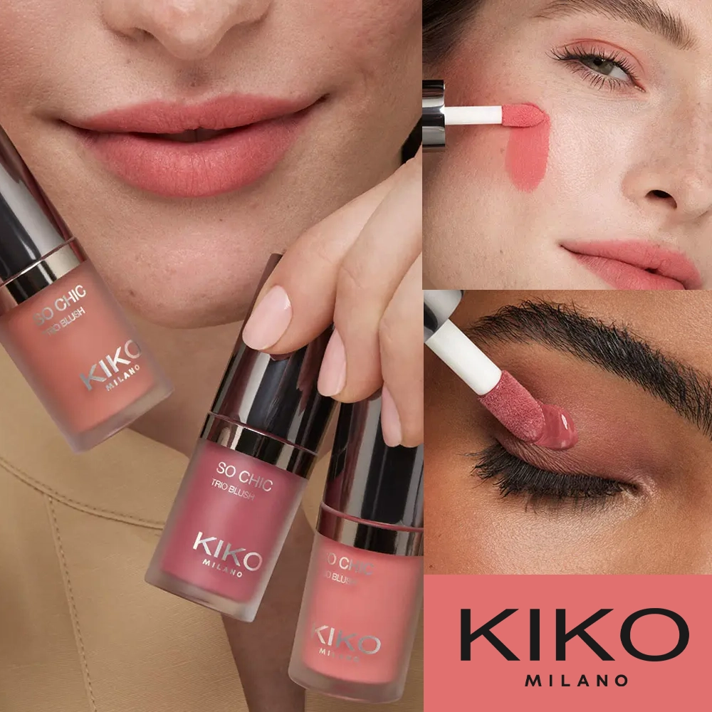 رژگونه مایع 3 در 1 کیکو مدل So Chic Trio - Image 2